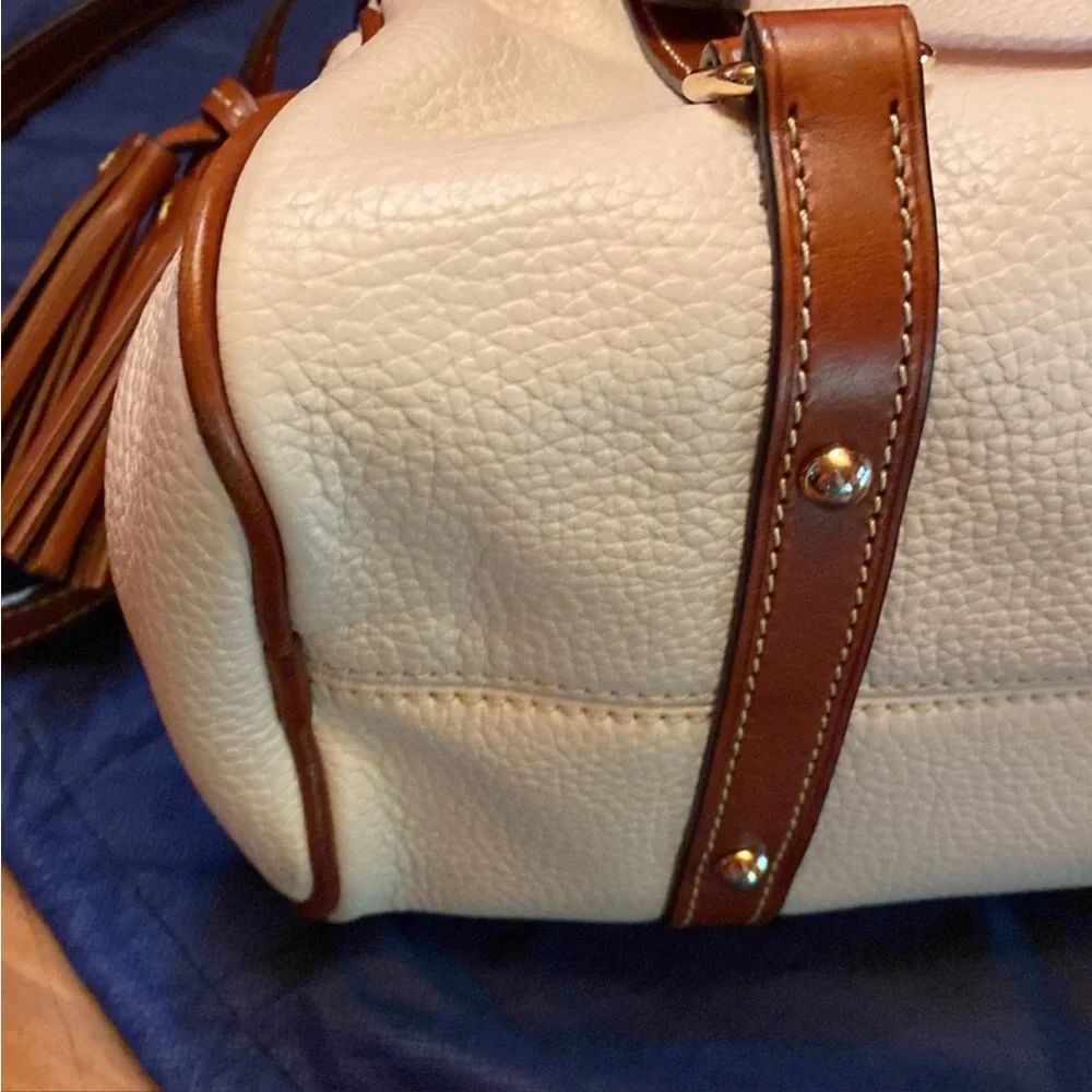 RARE Dooney & Bourke pebble satchel EUC like new in color BLUSH HTF - Picture 12 of 16